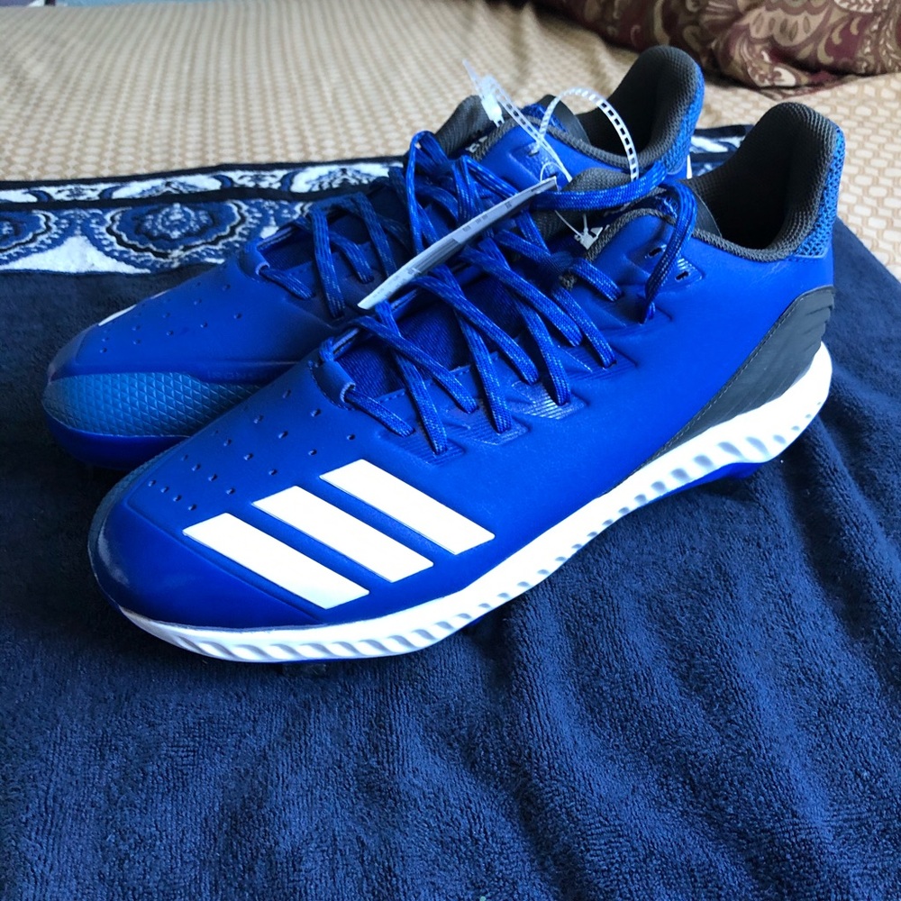 Mens Blue Adidas Baseball Cleats